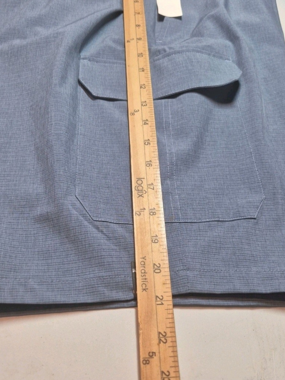 Roundtree Yorke Men's Shorts Size 42 Comfort Moisture Wicking Stretch Blue 09 - Picture 4 of 10